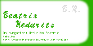 beatrix medurits business card